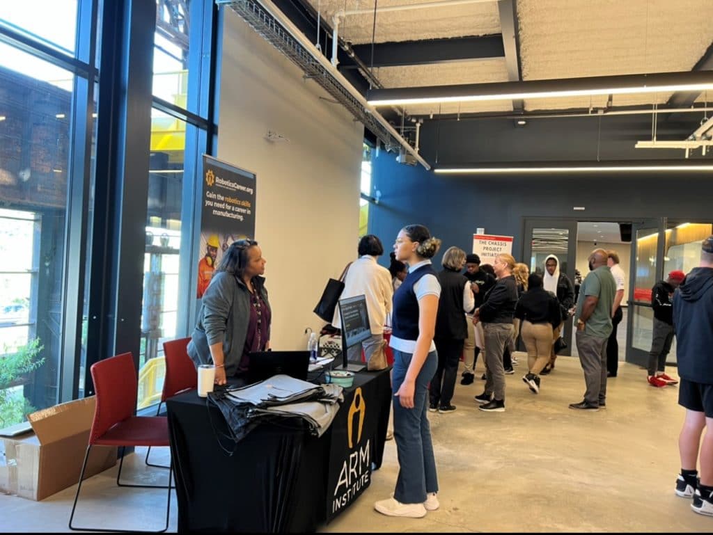 Manufacturing Day Robotics Career Table