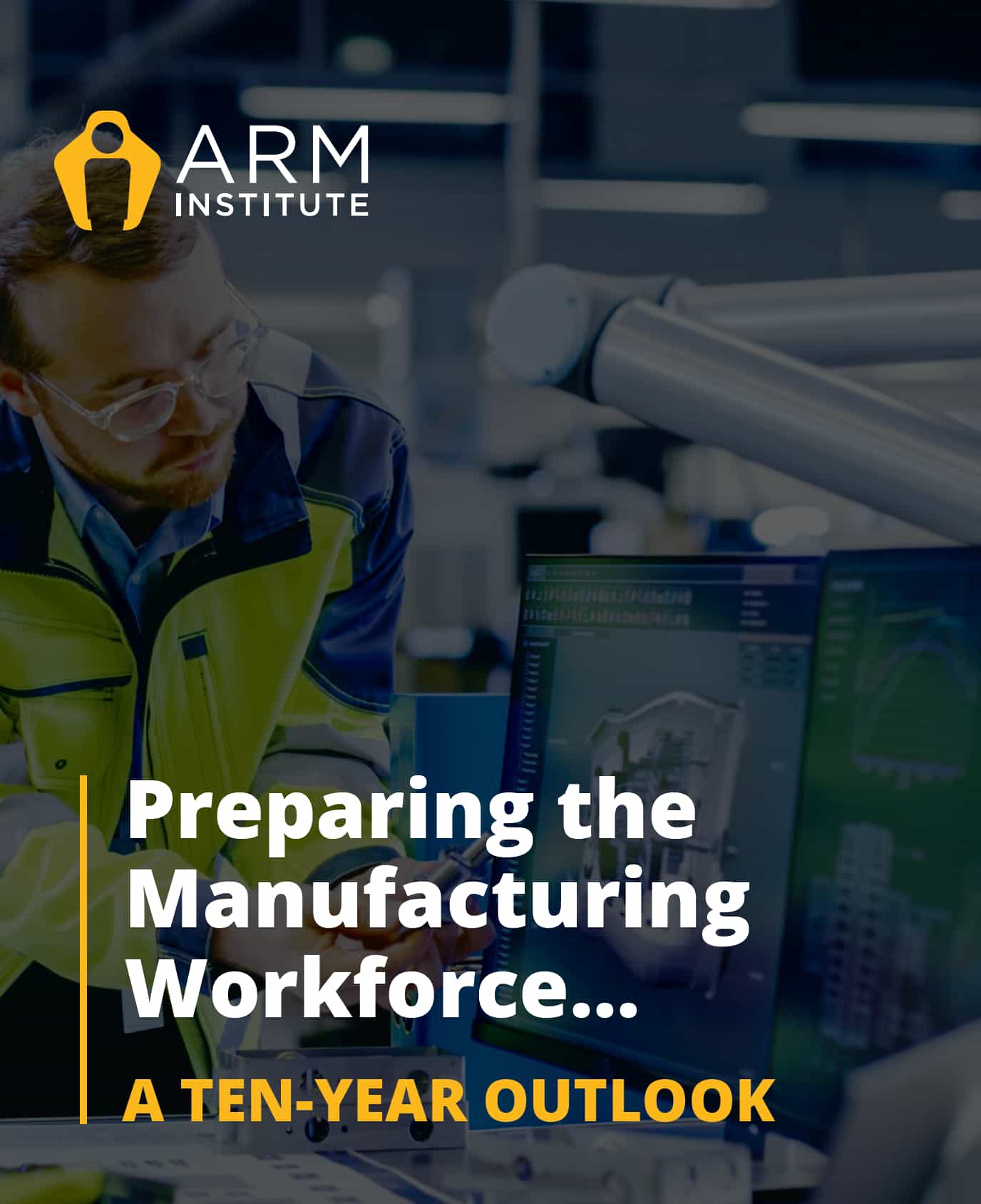 Image showing the cover of the ARM Institute's Future of Work Report