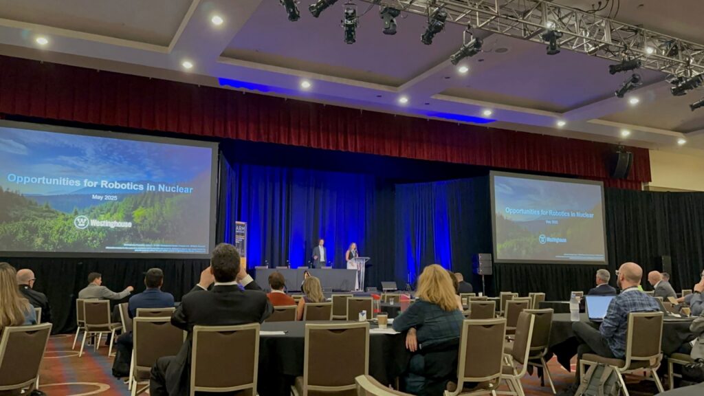 Westinghouse presents a five-minute pitch on stage